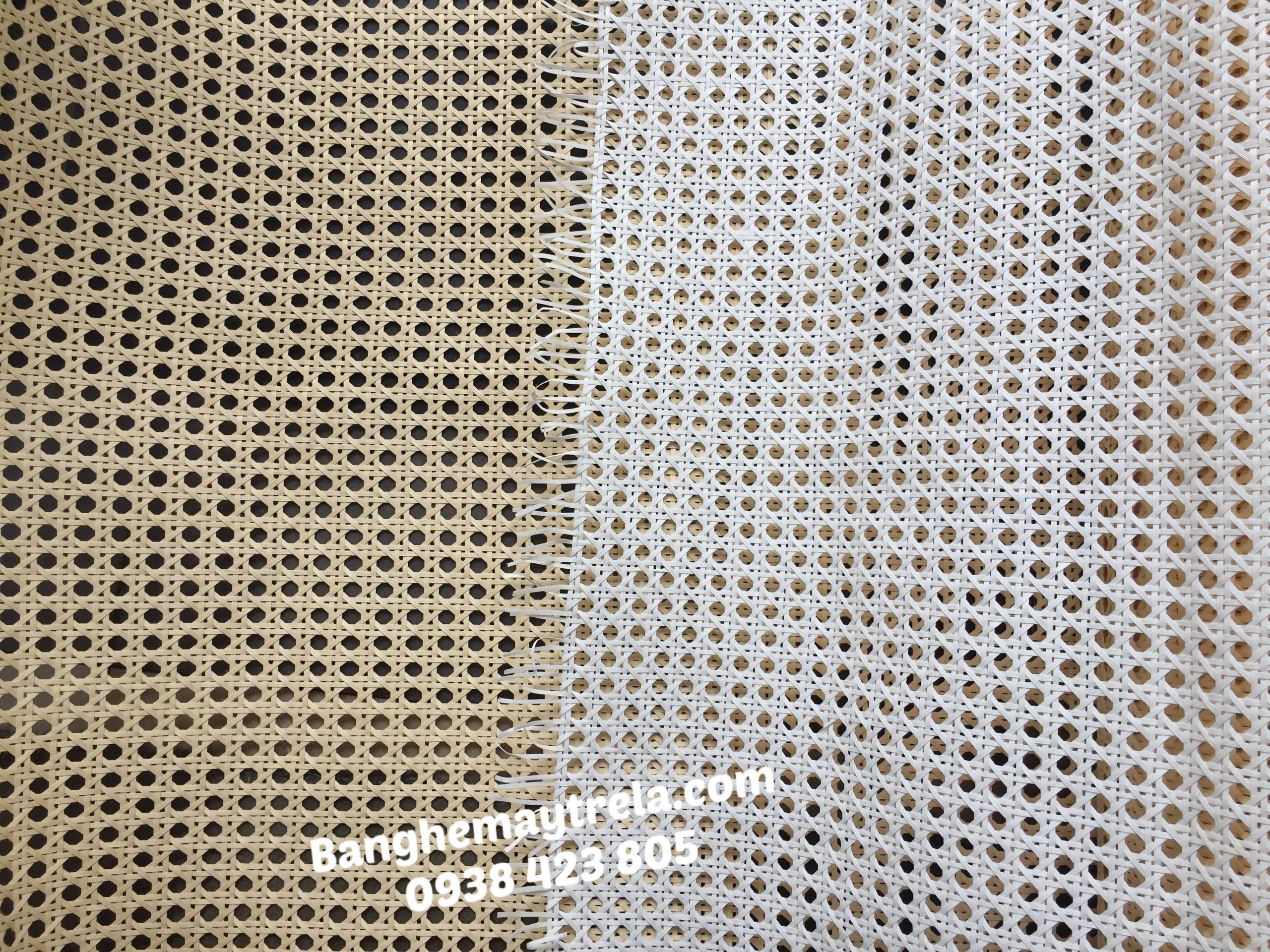 Lưới mây nhựa mắt cáo đan thủ công